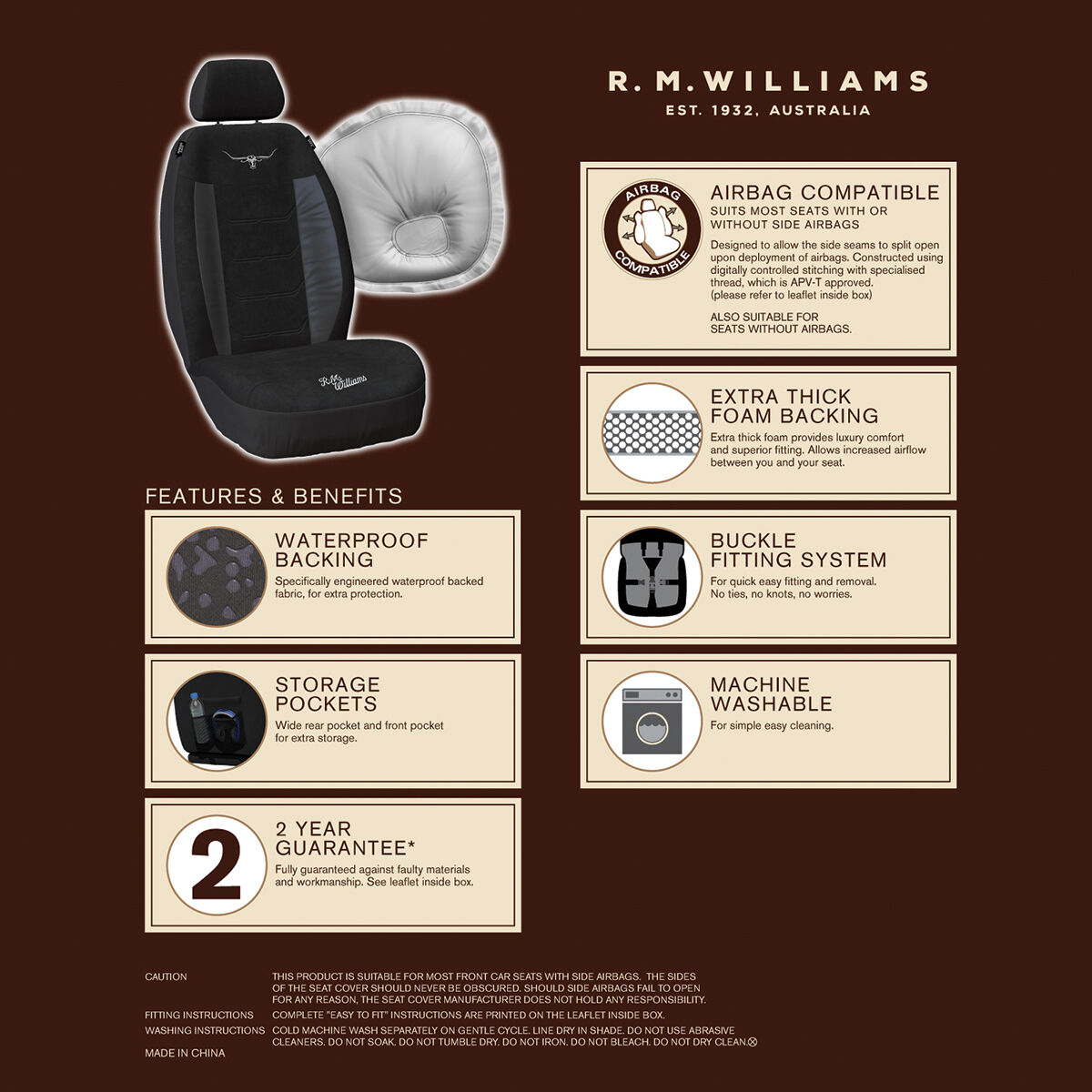 R.M.Williams Logo Buckle by R.M.Williams Online, THE ICONIC