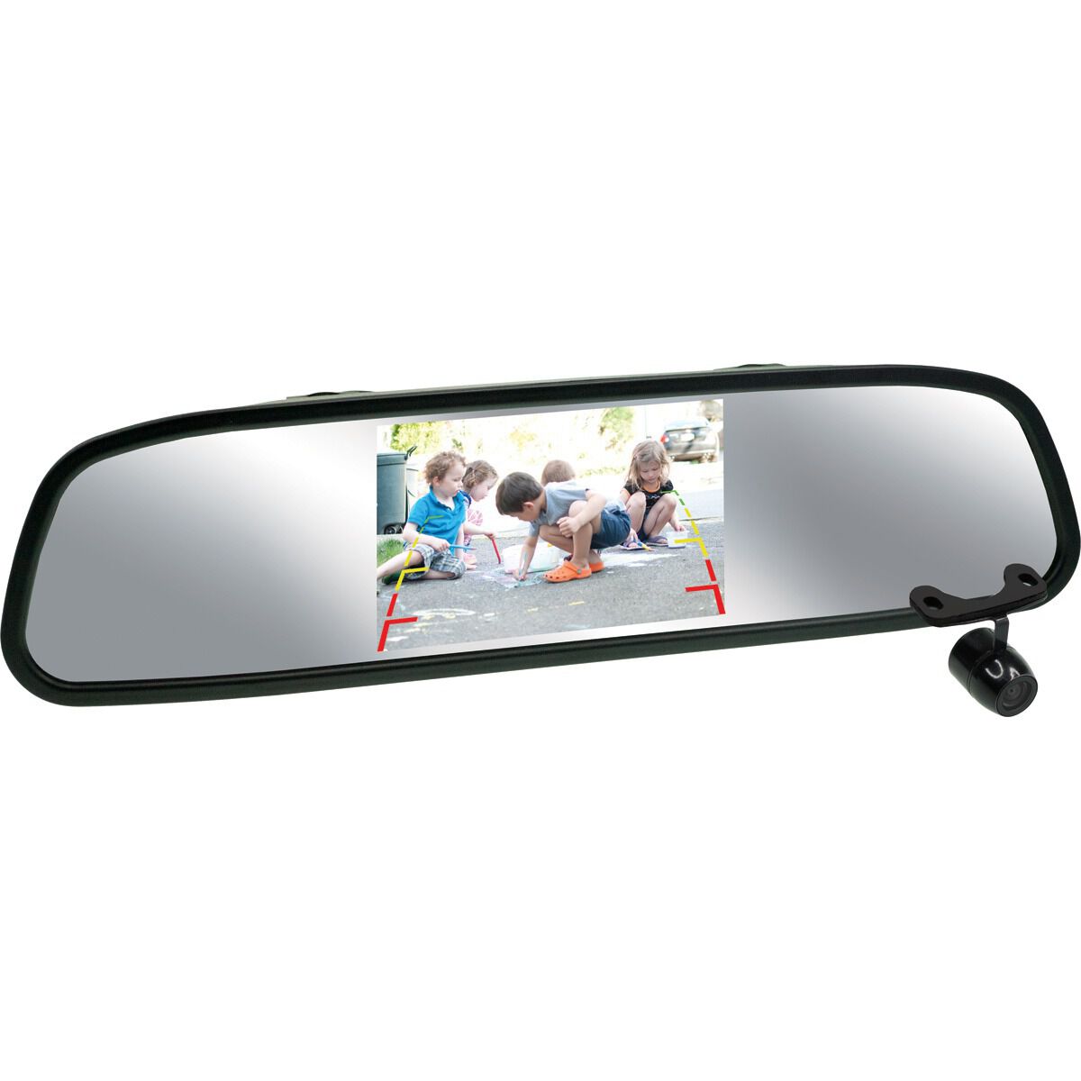 Rear view deals mirror reverse camera