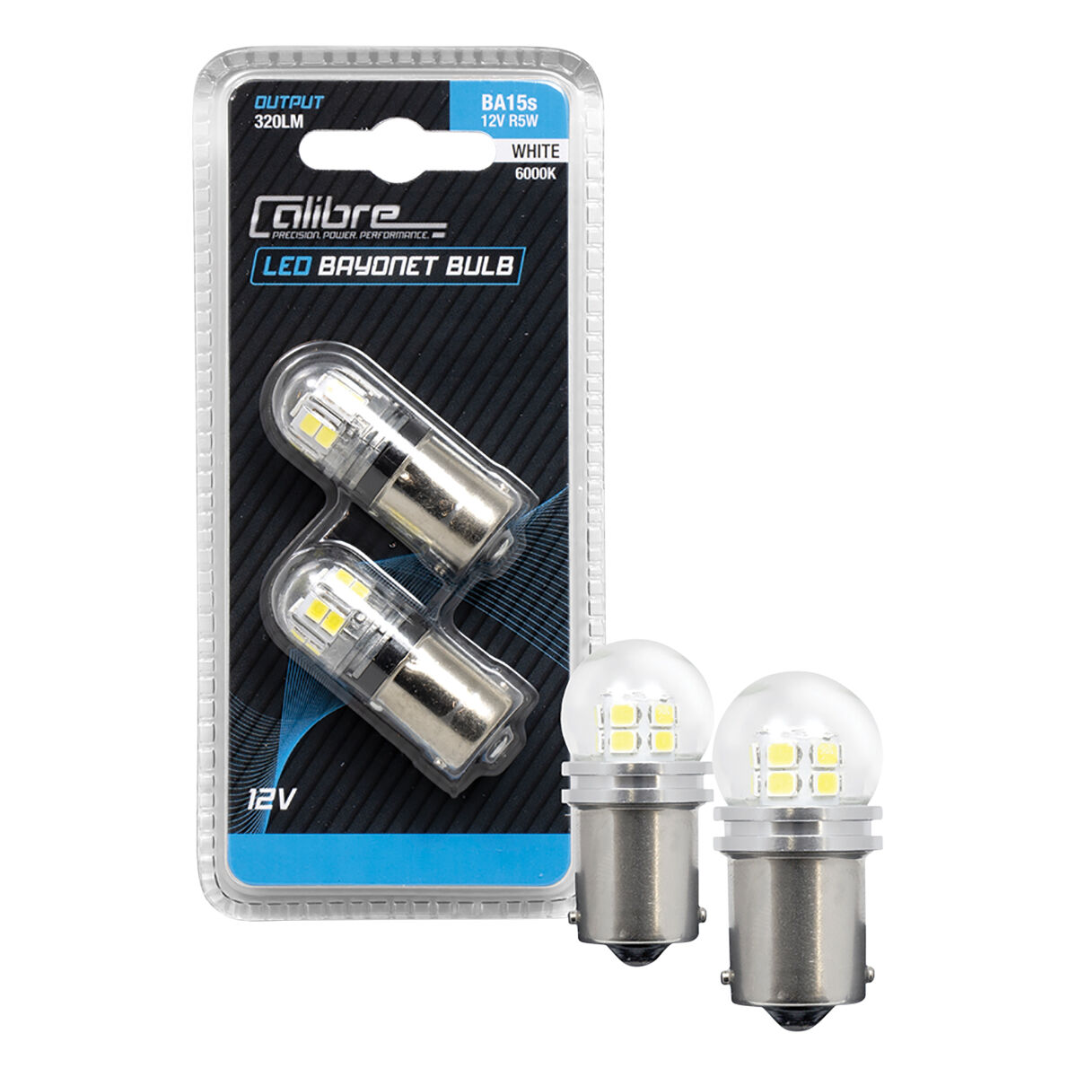 Calibre Automotive Globes LED White Bayonet 12V P21W BA15S