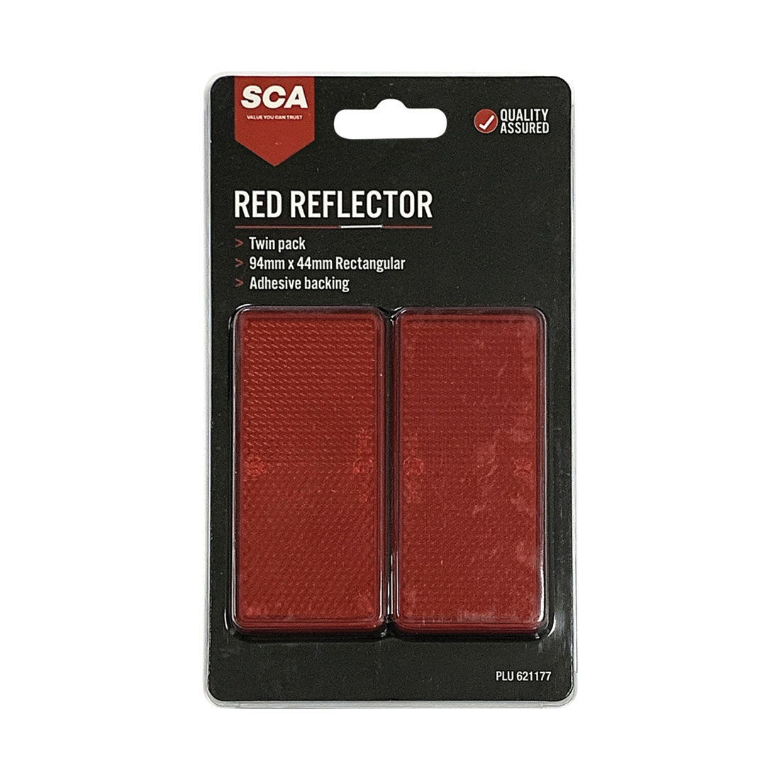 REAR RED ROUND STICK ON SELF ADHESIVE REFLECTOR 60mm CAR