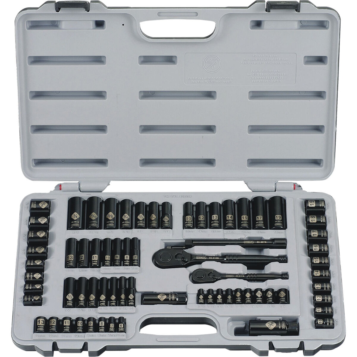 Stanley metric deals socket set