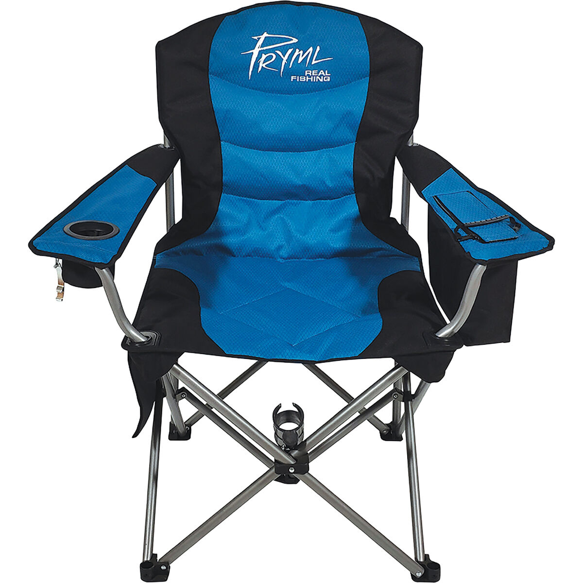 TuscanyPro Backpack Fishing Chair - Portable Folding Ultra Light Chair with Padded Carrying Straps & Padded Lumbar Support Bar - All Aluminum