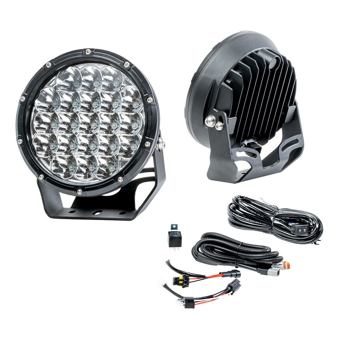 Enduralight LED Driving Light Kit w/ harness - 175mm 63W